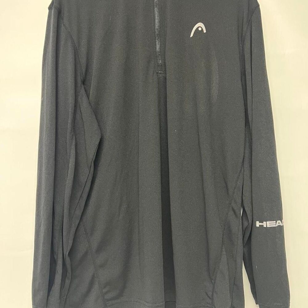 Head Women's Black and Grey athletic 1/4 zip up